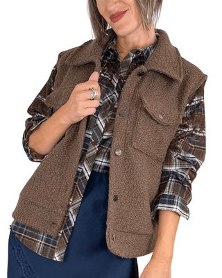 Habiti - Gilet teddy - CASTAGNA - CAPOSPALLA - Habiti