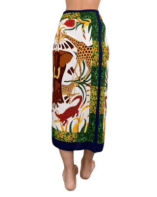 Habiti - Gonna pareo Circe foulard midi - BLU - GONNA - Habiti