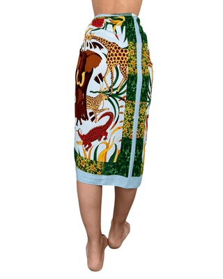 Habiti - Gonna pareo Circe foulard midi - CELESTE - GONNA - Habiti