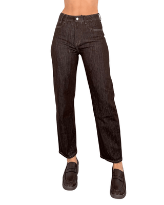 Habiti - Jeans barrel asciutto - MORO - JEANS - Habiti