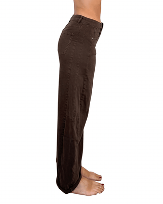 Habiti - Jeans barrel bull denim - MORO - JEANS - Habiti