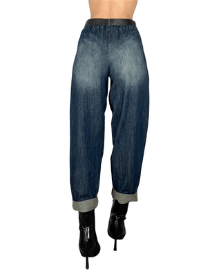 Habiti - Jeans barrel con elastico - JEANS - JEANS - Habiti