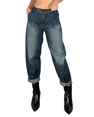 Habiti - Jeans barrel con elastico - JEANS - JEANS - Habiti