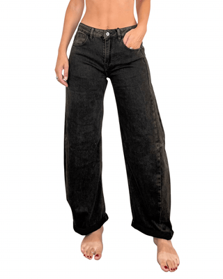 Habiti - jeans barrel Moby - MORO - JEANS - Habiti
