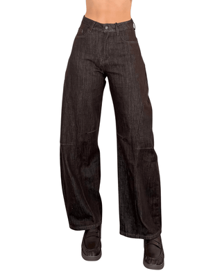 Habiti - Jeans barrel - MORO - JEANS - Habiti