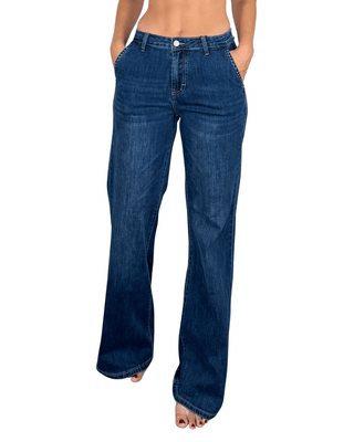 Habiti - Jeans palazzo tasca francese - JEANS - JEANS - Habiti
