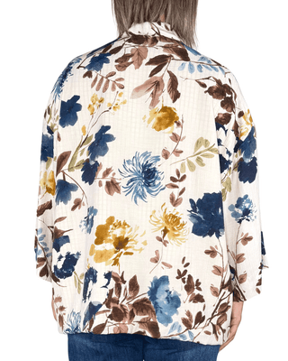 Habiti - Kimono fodera contrasto - BURRO - GIACCA E BLAZER - Habiti