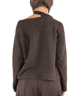 Habiti - Maglia cut-out - MORO - MAGLIA E CARDIGAN - Habiti