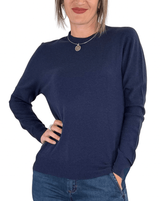 Habiti - Maglia girocollo - BLU - MAGLIA E CARDIGAN - Habiti