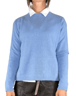 Habiti - Maglia pura lana - AZZURRO - MAGLIA E CARDIGAN - Habiti