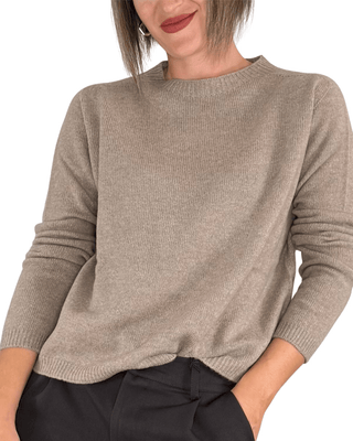 Habiti - Maglia pura lana - FANGO - MAGLIA E CARDIGAN - Habiti