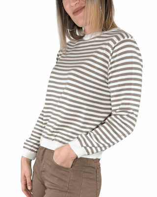 Habiti - Maglia righe cotone - PANNA - MAGLIA E CARDIGAN - Habiti