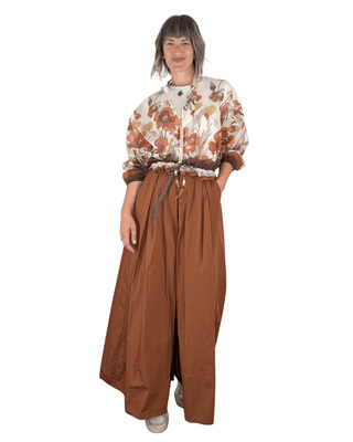 Habiti - Pantagonna Hawaii 100% cotone - MATTONE - PANTALONE - Habiti