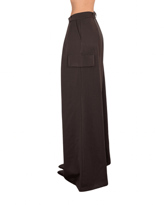 Habiti - Pantalone ampio cargo - MORO - PANTALONE - Habiti