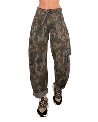 Habiti - Pantalone barrel camouflage - CAMOUFLAGE - PANTALONE - Habiti