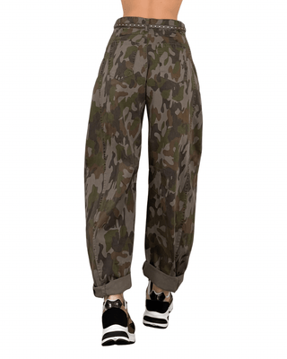 Habiti - Pantalone barrel camouflage - CAMOUFLAGE - PANTALONE - Habiti