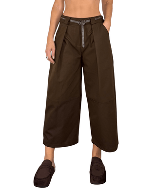 Habiti - Pantalone japan con pences - MORO - PANTALONE - Habiti