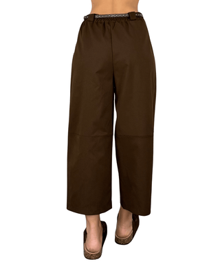 Habiti - Pantalone japan con pences - MORO - PANTALONE - Habiti