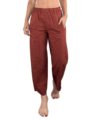 Habiti - Pantalone Japan in tela vela - MATTONE - PANTALONE - Habiti