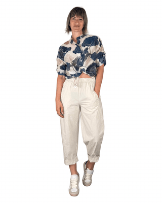 Habiti - Pantalone Japan in tela vela - SABBIA - PANTALONE - Habiti