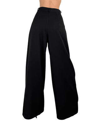 Habiti - Pantalone palazzo - NERO - PANTALONE - Habiti
