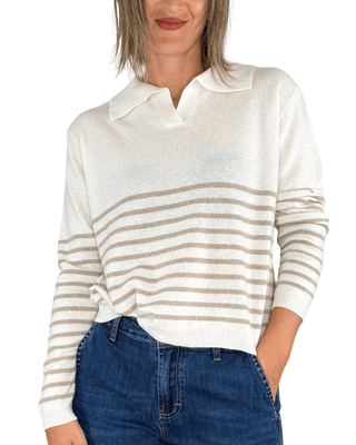 Habiti - Polo misto cashemire - PANNA - MAGLIA E CARDIGAN - Habiti