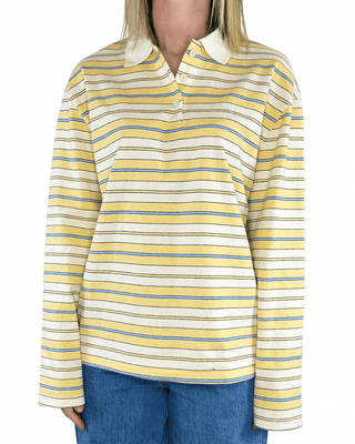 Habiti - Polo righe jersey - GIALLO - T-SHIRT E TOP - Habiti