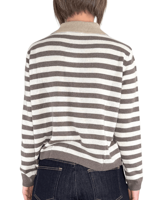 Habiti - Polo righe misto cashmere - BEIGE - MAGLIA E CARDIGAN - Habiti