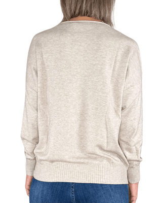 Habiti - Pull basic viscosa - BEIGE - MAGLIA E CARDIGAN - Habiti