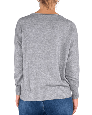 Habiti - Pull basic viscosa - GRIGIO - MAGLIA E CARDIGAN - Habiti
