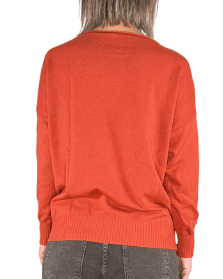 Habiti - Pull basic viscosa - MATTONE - MAGLIA E CARDIGAN - Habiti