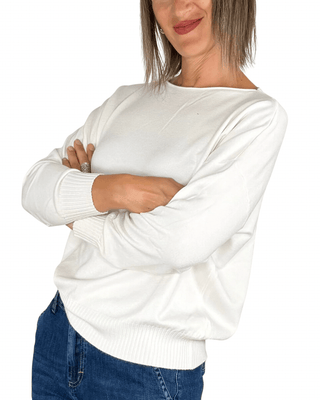 Habiti - Pull basic viscosa - PANNA - MAGLIA E CARDIGAN - Habiti