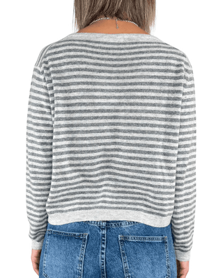 Habiti - Pull girocollo a righe - GRIGIO - MAGLIA E CARDIGAN - Habiti