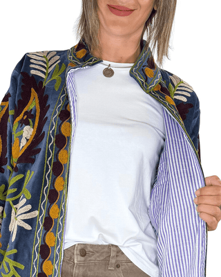 Habiti - Suzani in velluto ricamato - JEANS - CAPOSPALLA - Habiti