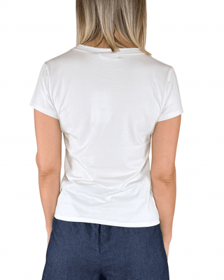 Habiti - T-shirt basica cotone - BIANCO - T-SHIRT E TOP - Habiti