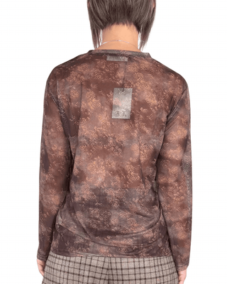 Habiti - T-shirt tulle - MORO - T-SHIRT E TOP - Habiti