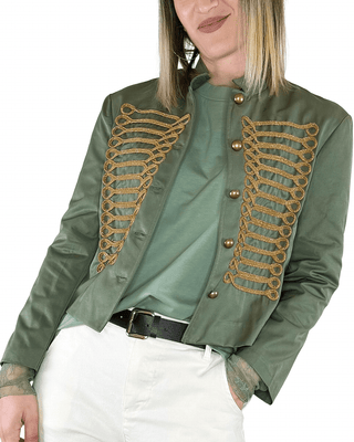 Susy Mix - Giacca Napoleone - VERDE MILITARE - GIACCA E BLAZER - Habiti