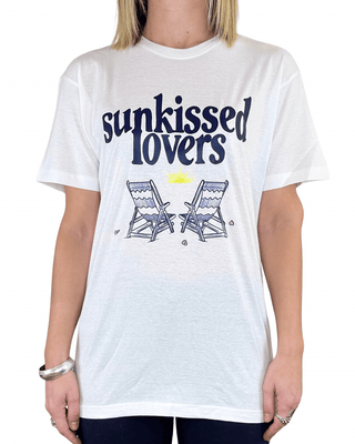 Susy Mix - T-shirt over "Sunkissed lovers" - BIANCO - T-SHIRT E TOP - Habiti