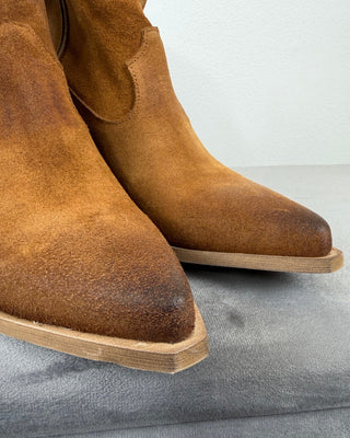 Susy Mix - Texanino pelle scamosciata - cuoio - SCARPA - Habiti