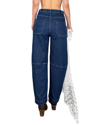 Tensione In - Jeans con bandana pizzo - JEANS SCURO - JEANS - Habiti