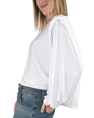 Tensione In - T-shirt spalline aletta imbottite - PANNA - T-SHIRT - Habiti