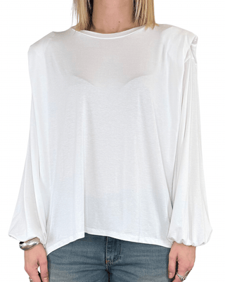 Tensione In - T-shirt spalline aletta imbottite - PANNA - T-SHIRT - Habiti