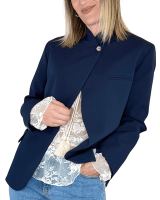 Vicolo - Blazer coreana - BLU - GIACCA E BLAZER - Habiti