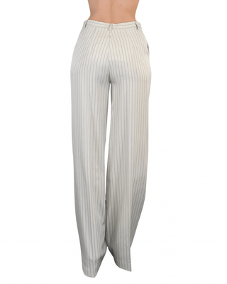 Vicolo - Pantalone palazzo gessato - BEIGE - PANTALONE - Habiti