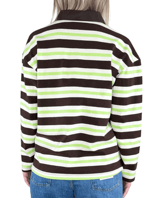 Vicolo - Polo righe in jersey pesante - MORO - T-SHIRT E TOP - Habiti