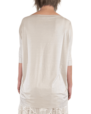Vicolo - T-shirt over taglio vivo - SABBIA - T-SHIRT E TOP - Habiti