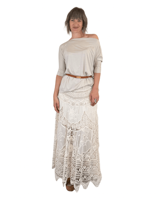 Vicolo - T-shirt over taglio vivo - SABBIA - T-SHIRT E TOP - Habiti