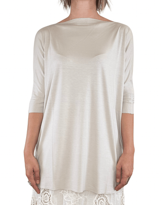 Vicolo - T-shirt over taglio vivo - SABBIA - T-SHIRT E TOP - Habiti
