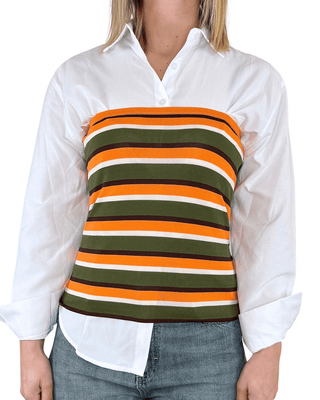 Vicolo - Top a fascia a righe - VERDE MILITARE - T-SHIRT E TOP - Habiti