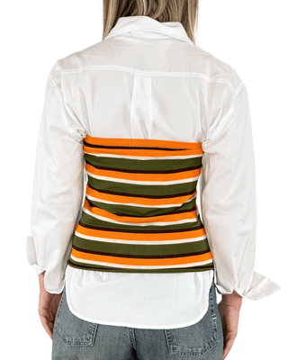 Vicolo - Top a fascia a righe - VERDE MILITARE - T-SHIRT E TOP - Habiti